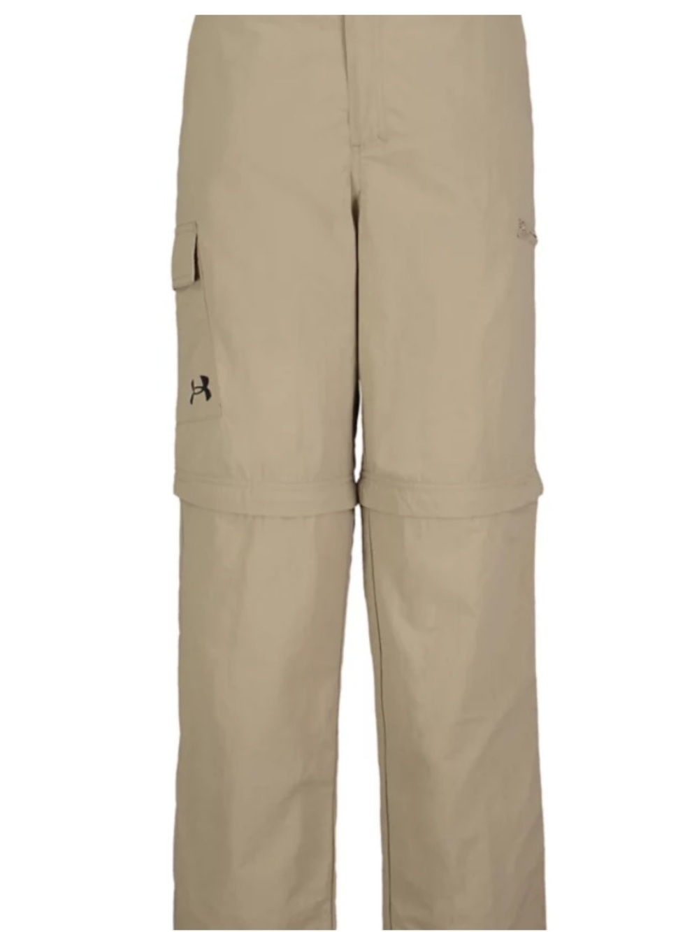 Under Armour Convertible Zip off Pants Khaki Hiking Shorts youth large YL